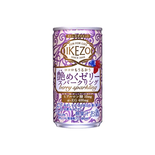 IKEZO 艶めくゼリースパークリング ベリーミックス180ml アルミ缶詰×30本