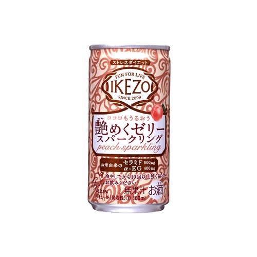 IKEZO 艶めくゼリースパークリング ピーチ 180mlアルミ缶詰×30本