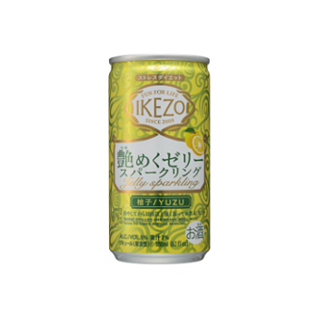 IKEZO 艶めくゼリースパークリング 柚子180ml アルミ缶詰×30本