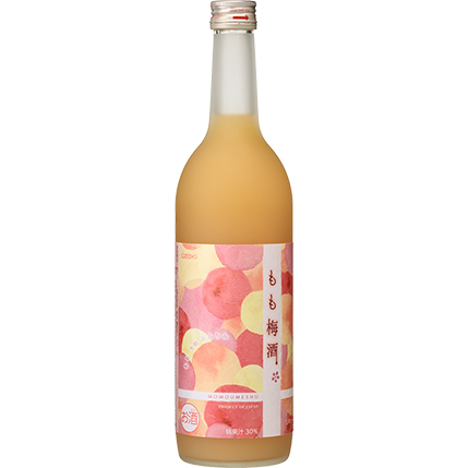 もも梅酒７２０ｍｌ瓶詰 × ６本（1ケース）